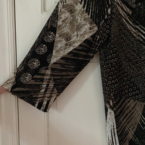 Chico’s Size‎ 2 Multi Print Classic Cardigan Dress Up or Down Chicos Large 12/14 - Picture 6 of 10